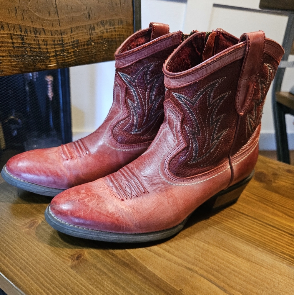 Red Western Cowboy Boots Size 9.5